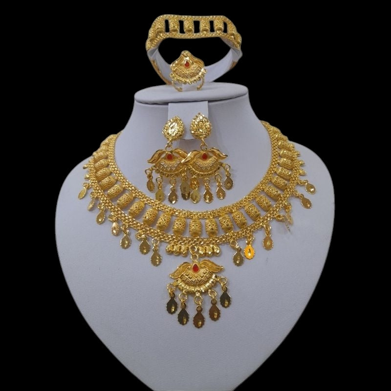 Parure plaque or