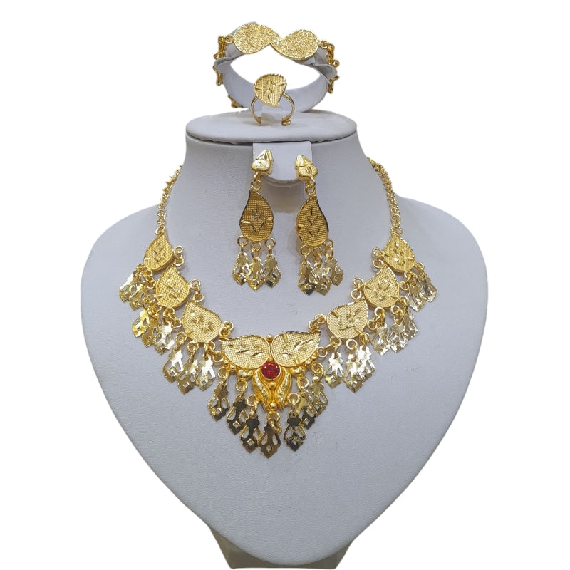 Parure plaque or