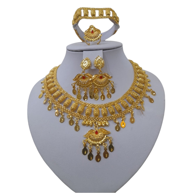 Parure plaque or